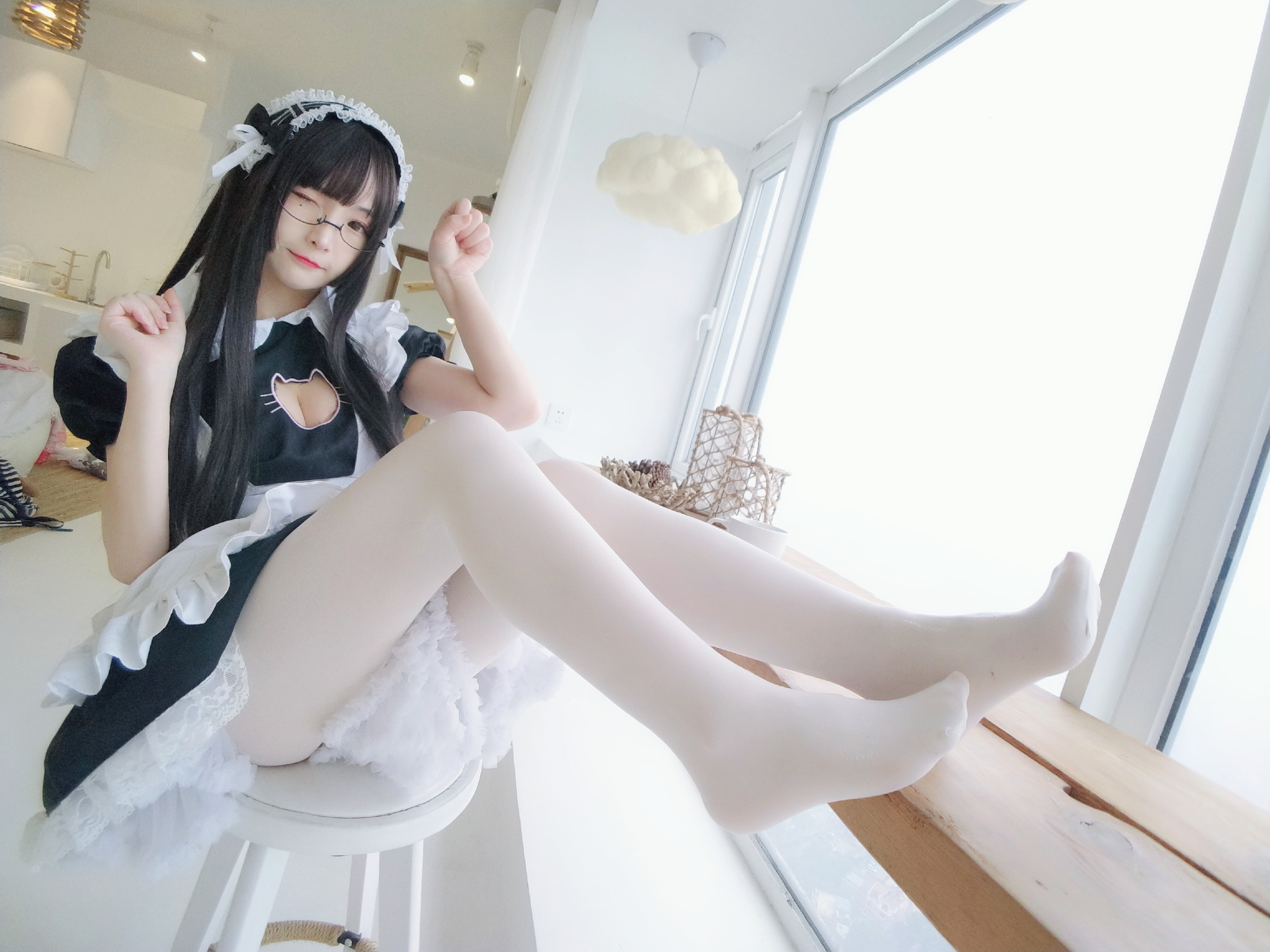 图片[1]-古川 – NO.025 爱心女仆装 [35P]-XikXak